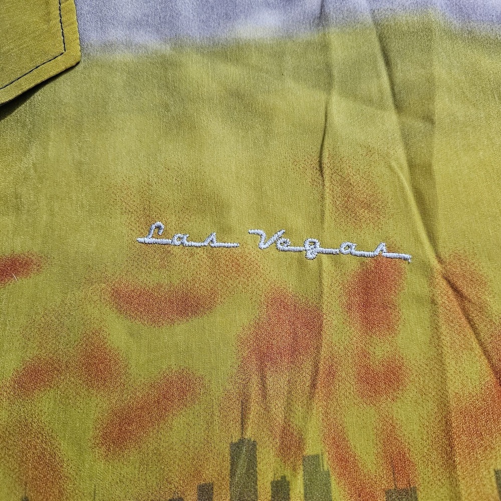 NEW The Hustler Las Vegas Button Shirt Mens M (fits like L) - Picture 3 of 6